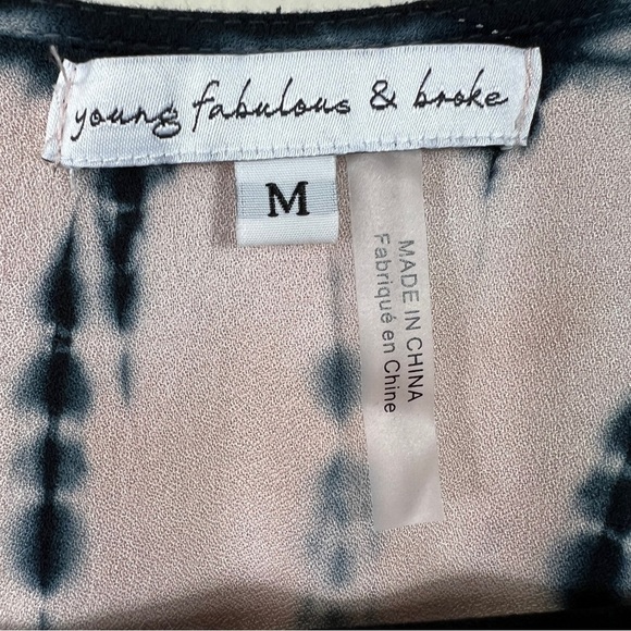 Young Fabulous & Broke Tie-Dye Maxi Wrap Jillian Dress Women Size Medium - Picture 8 of 10